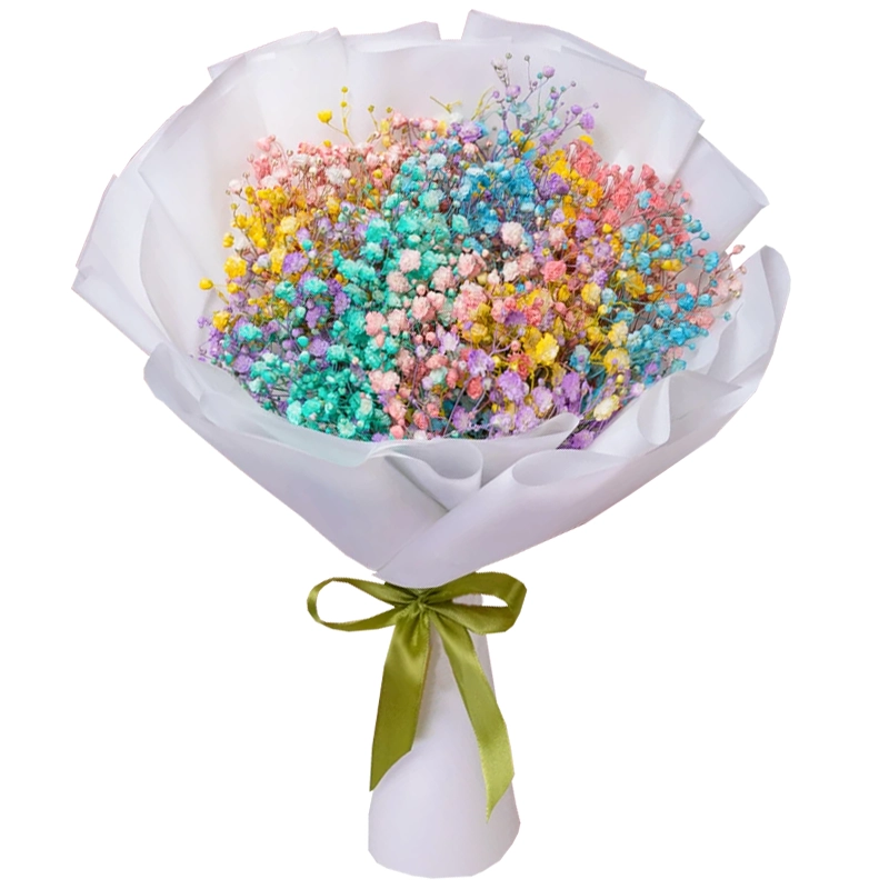 Букет из 7 радужных гипсофил